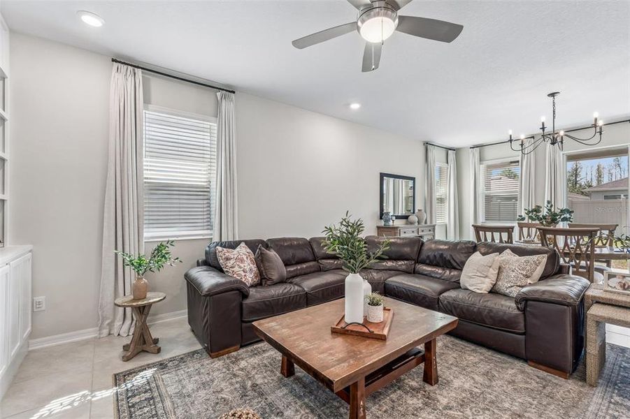 Furnished interior view inside a new home in Riverstone, Land O' Lakes (Image 33). Furnished interior view inside a new home in Riverstone, Land O' Lakes (Image 33).