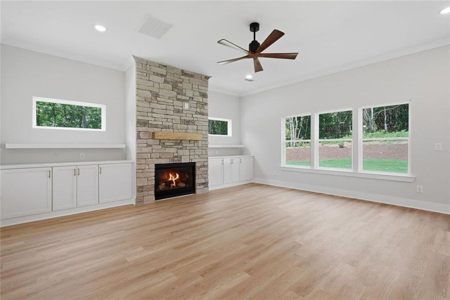 Spacious, unfurnished interior of a new home in , White (Image 38).