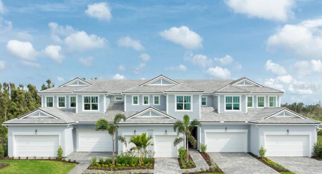 Front exterior of a new home in Wellen Park, Venice, FL, highlighting curb appeal (Image 1). Front exterior of a new home in Wellen Park, Venice, FL, highlighting curb appeal (Image 1).