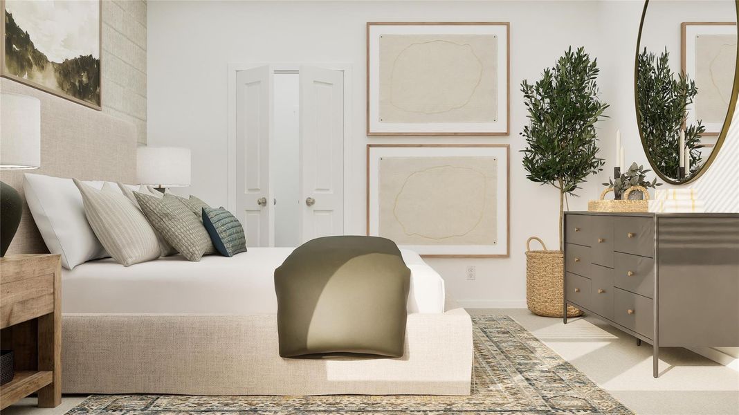 Furnished interior view inside a new home in Pelly Place, Baytown (Image 11).