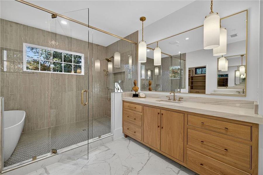 Furnished interior view inside a new home in , Atlanta (Image 56).