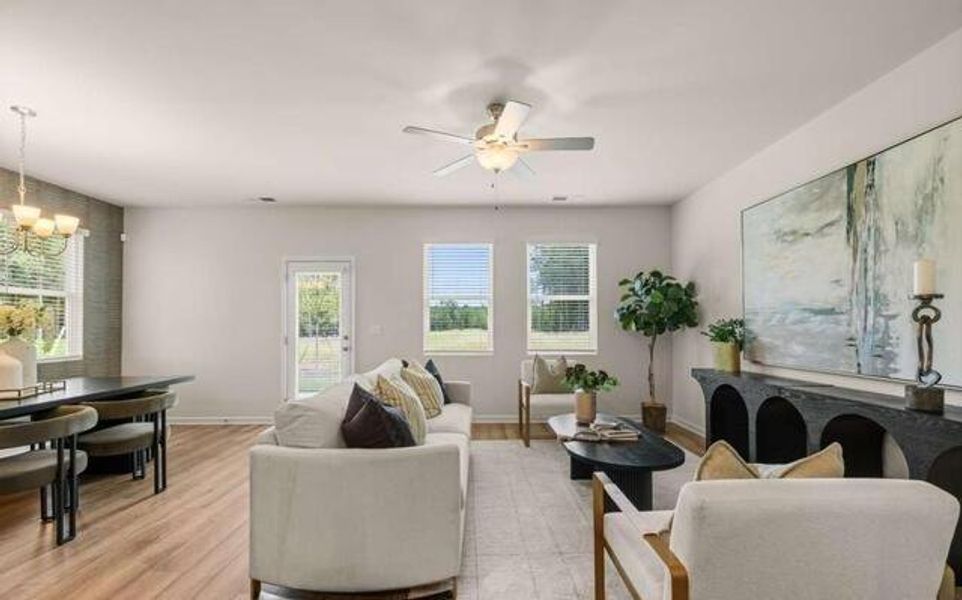 Furnished interior view inside a new home in Walden Park - The Retreat, Jonesboro (Image 13).