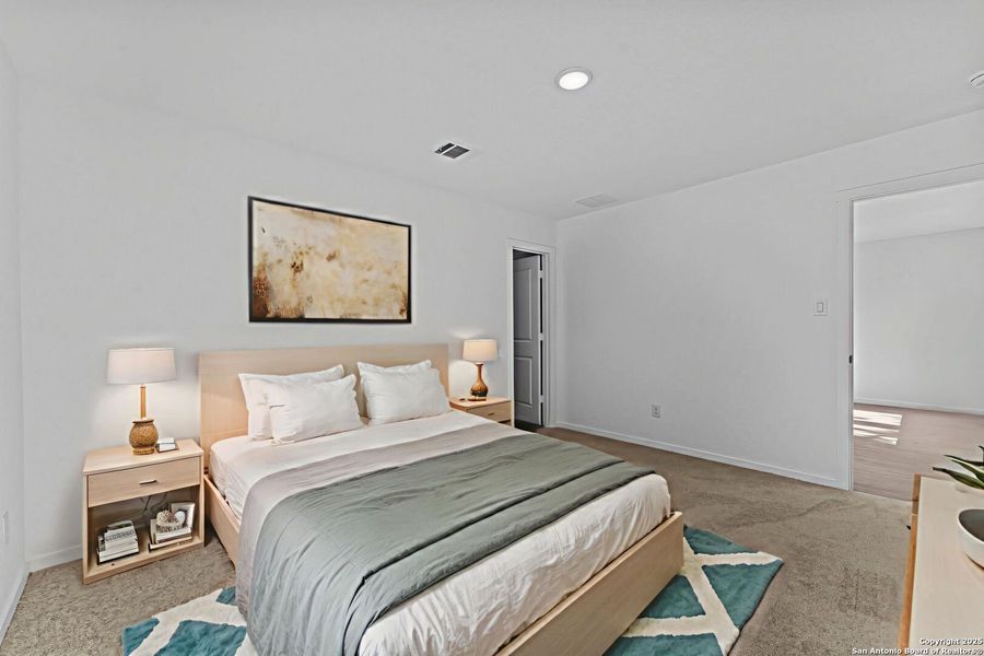 Furnished interior view inside a new home in Waterwheel: Cottage Collection, San Antonio (Image 14).