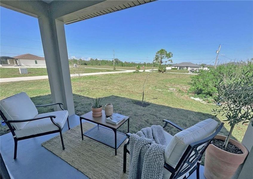 Exterior details and patio area of a home in , Cape Coral (Image 4).