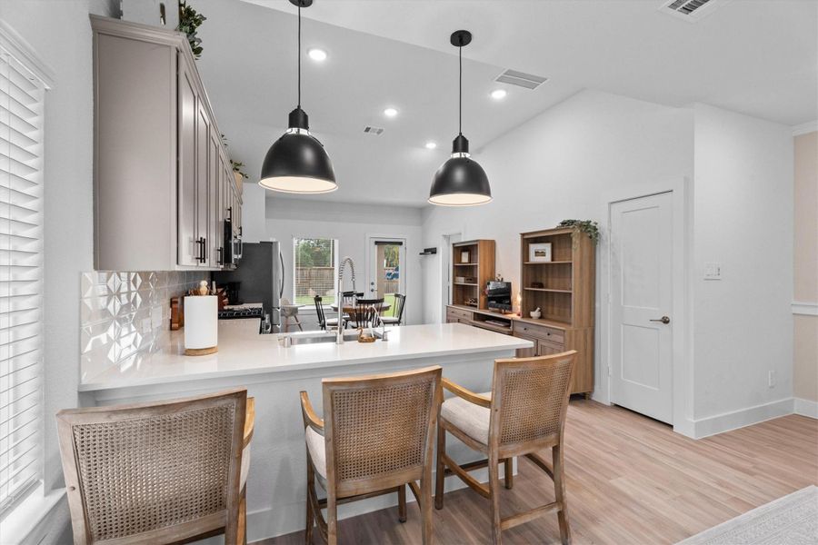 Furnished interior view inside a new home in Sorella, Tomball (Image 14).