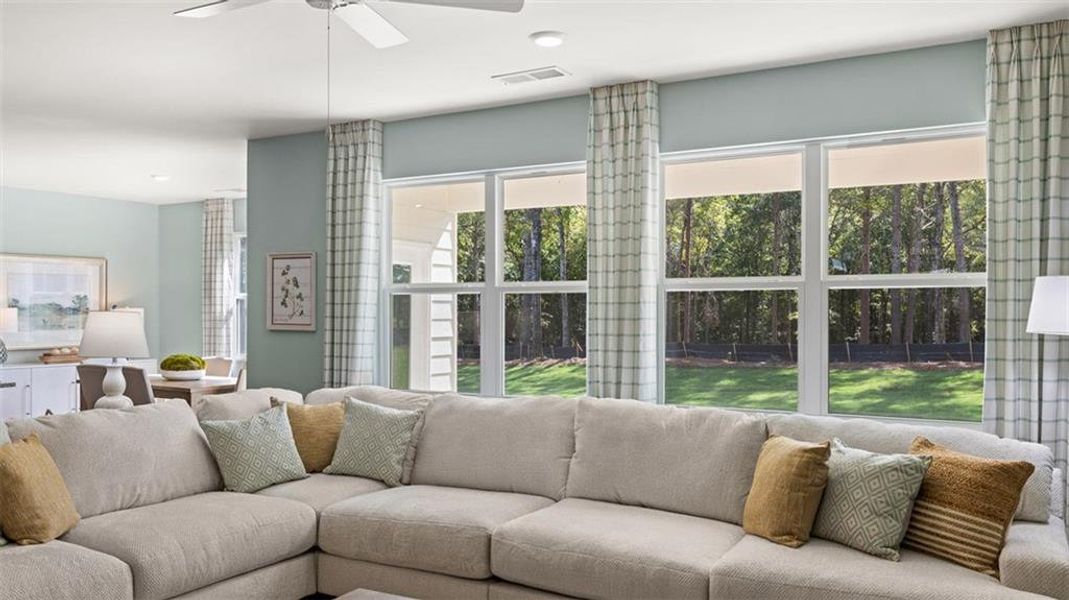 Furnished interior view inside a new home in Jackson Landing, Jefferson (Image 35).