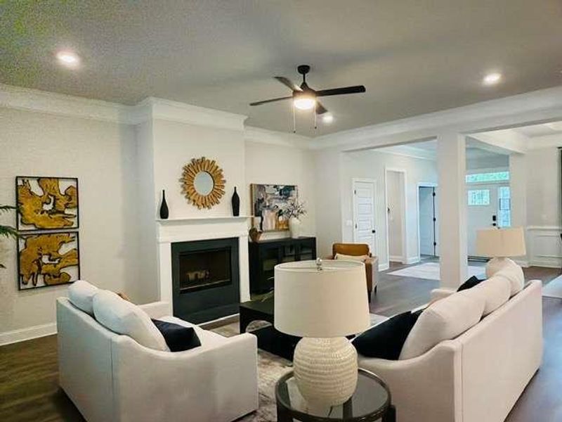 Furnished interior view inside a new home in Tuscany Hills, Douglasville (Image 11).