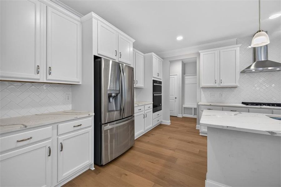 Furnished interior view inside a new home in Overlook at Hamilton Mill, Auburn (Image 11).