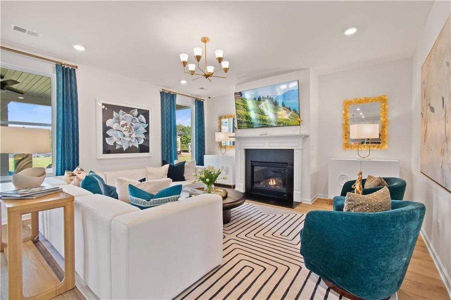 Furnished interior view inside a new home in Bowers Farm, McDonough (Image 7). Furnished interior view inside a new home in Bowers Farm, McDonough (Image 7).