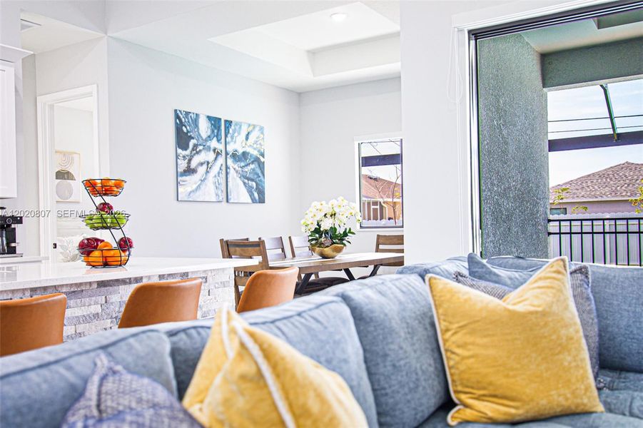 Furnished interior view inside a new home in , Cape Coral (Image 7).