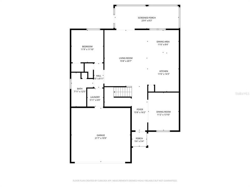 2D floor plan layout of this home in Rye Ranch: Executive Homes, Parrish, FL (Image 5).