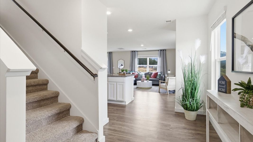 Furnished interior view inside a new home in Keebler Meadows, Johnson City (Image 9). Furnished interior view inside a new home in Keebler Meadows, Johnson City (Image 9).