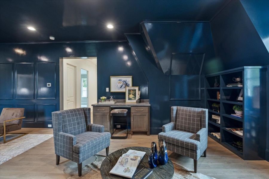 Buyers have the ability to make this space their own with upgrades, including additional millwork, flooring upgrades, built-in storage, high-gloss or lacquered paint, and more. *Photo is of another home in the community and for informational purposes only. Buyers have the ability to make this space their own with upgrades, including additional millwork, flooring upgrades, built-in storage, high-gloss or lacquered paint, and more. *Photo is of another home in the community and for informational purposes only.