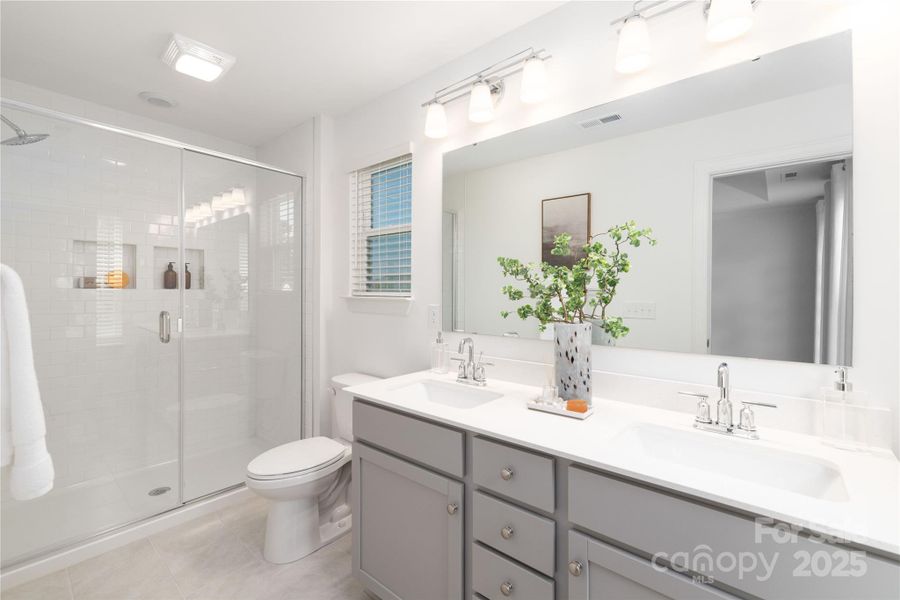 Furnished interior view inside a new home in , Charlotte (Image 9).