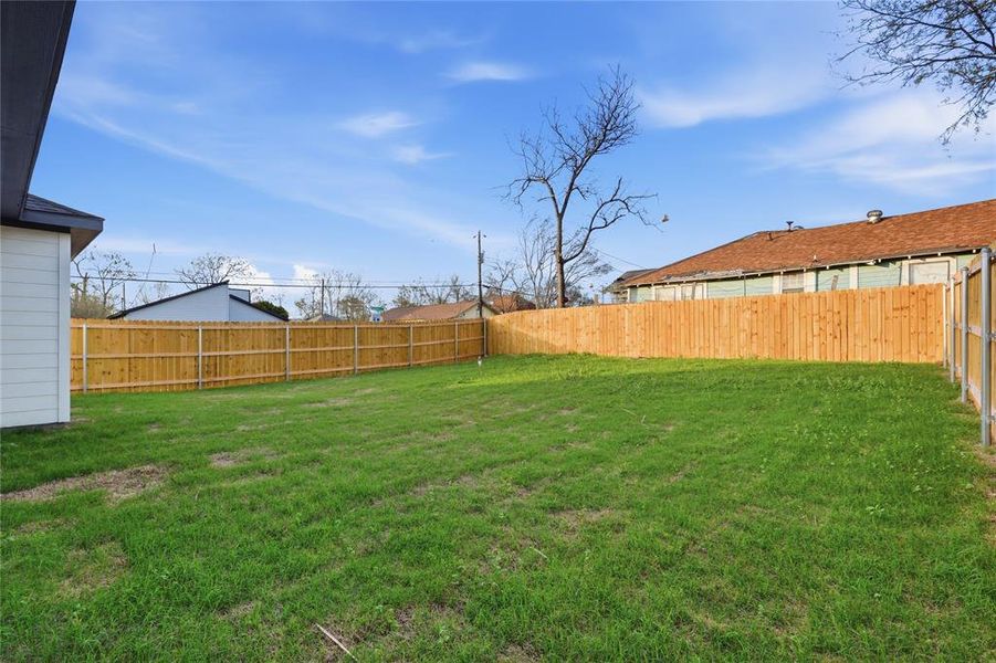 Exterior details and patio area of a home in , Dallas (Image 4). Exterior details and patio area of a home in , Dallas (Image 4).