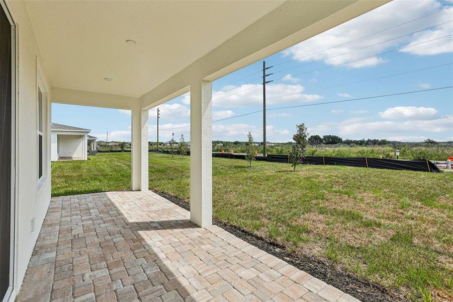 Exterior details and patio area of a home in Lakeside at Satilla, St. Cloud (Image 3). Exterior details and patio area of a home in Lakeside at Satilla, St. Cloud (Image 3).