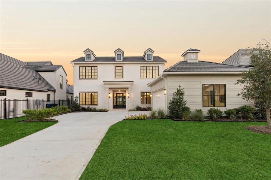 Front exterior of a new home in , Fort Worth, TX, highlighting curb appeal (Image 23). Front exterior of a new home in , Fort Worth, TX, highlighting curb appeal (Image 23).