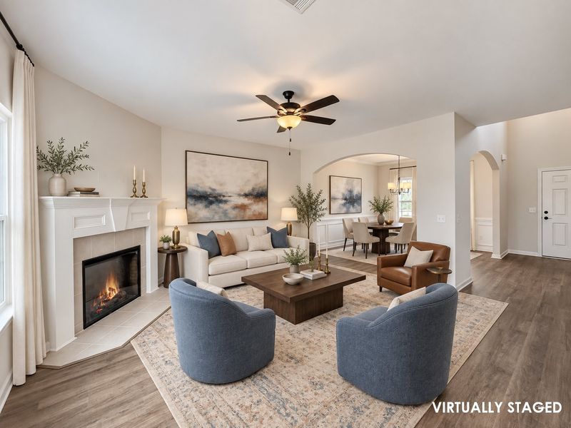 Furnished interior view inside a new home in Tranquil South, Hinesville (Image 9).