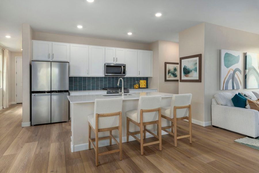 Representative furnished interior of a home built from the 1745 Modeled by KB Home in Wildflower Reserve, Tucson (Image 6).
