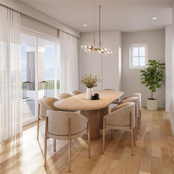 Furnished interior view inside a new home in , Orlando (Image 11).