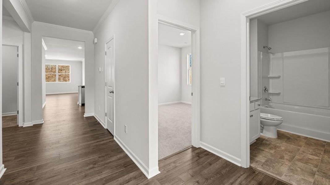 Spacious, unfurnished interior of a new home in Parkside at Carter Grove, Cartersville (Image 25).