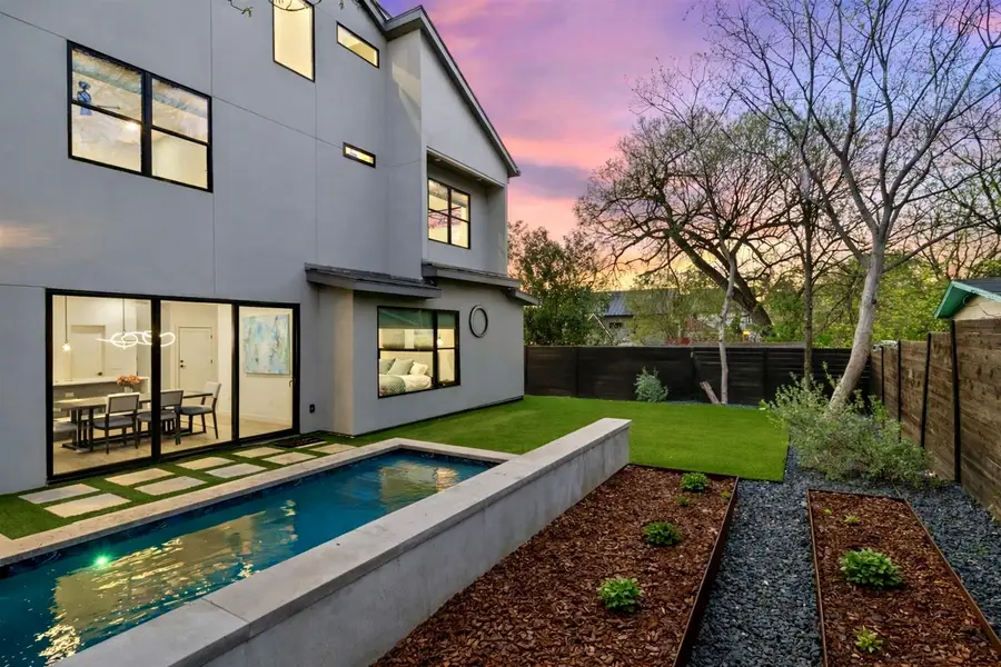 Exterior details and patio area of a home in , Austin (Image 3).