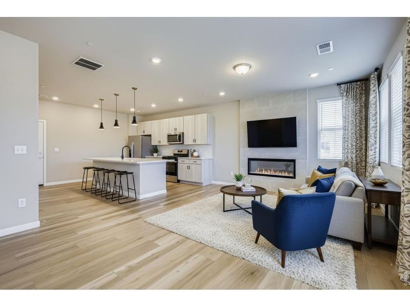 Furnished interior view inside a new home in , Fort Collins (Image 8).