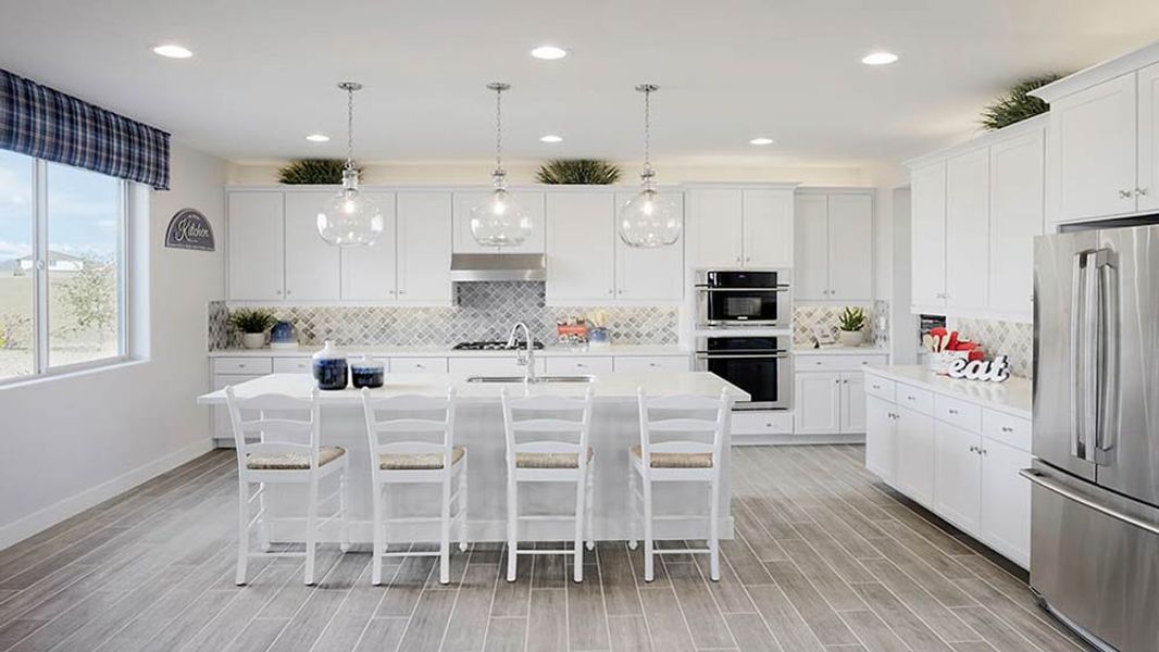 Representative furnished interior of a home built from the 45RM6 by Taylor Morrison in Almeria at Rancho Mercado, Surprise (Image 5).