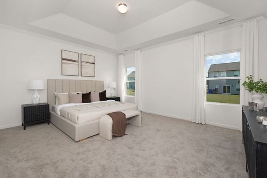 Representative furnished interior of a home built from the Dobson by True Homes in Westbrook Falls, Colfax (Image 13).
