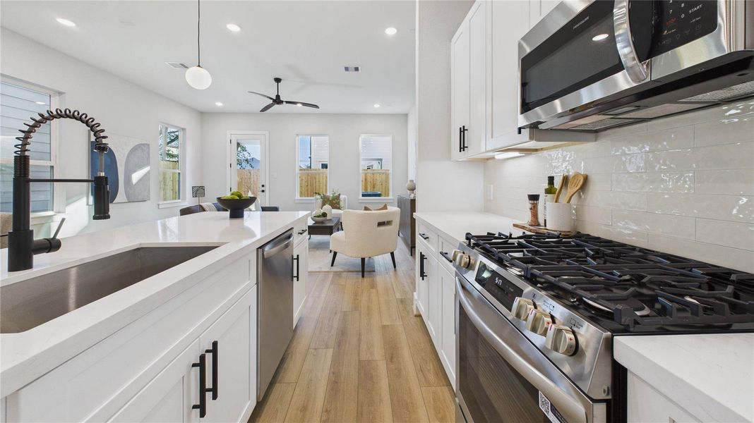 Furnished interior view inside a new home in , Houston (Image 13).