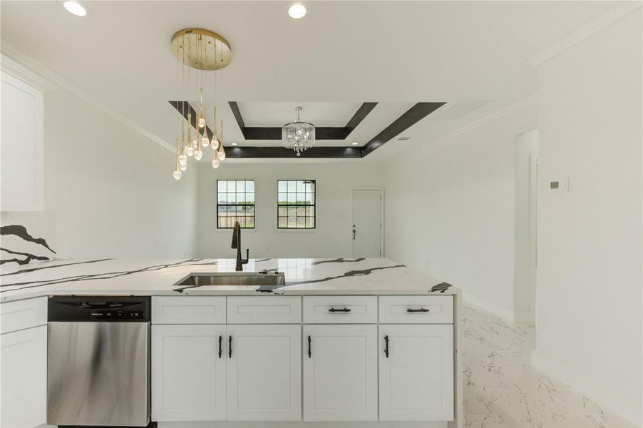 Furnished interior view inside a new home in , Cleveland (Image 14).