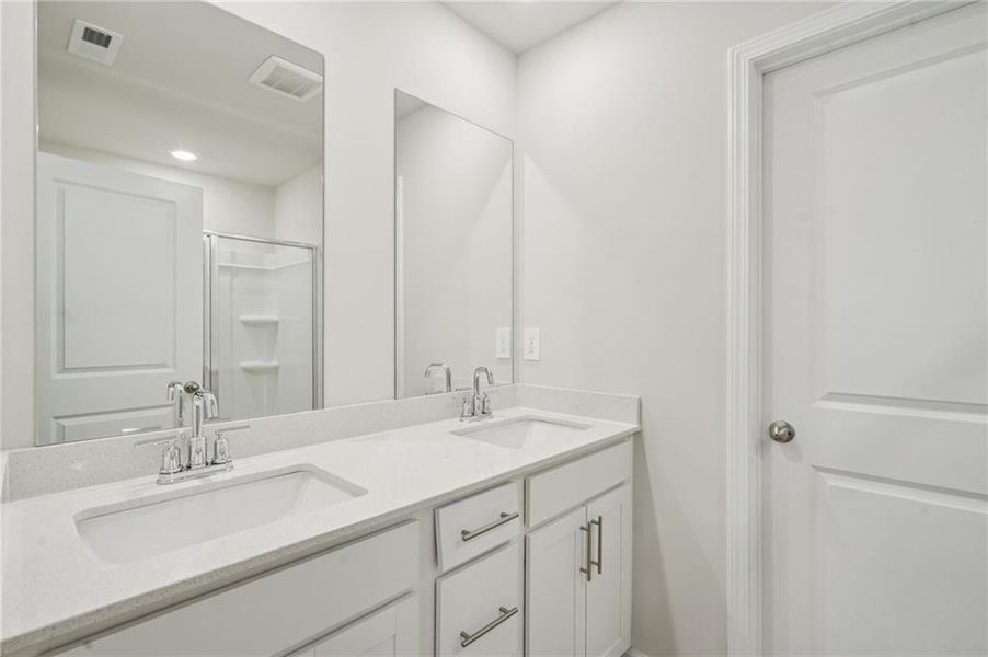 Furnished interior view inside a new home in Avalon - Parc Series, Conyers (Image 6). Furnished interior view inside a new home in Avalon - Parc Series, Conyers (Image 6).