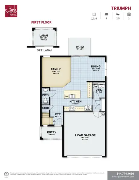 2D floor plan layout for the Triumph by Park Square Residential in Liberty Station, Orange City, FL (Image 3). 2D floor plan layout for the Triumph by Park Square Residential in Liberty Station, Orange City, FL (Image 3).