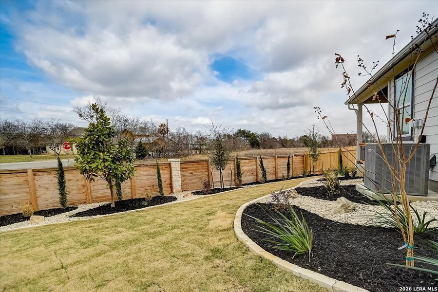 Exterior details and patio area of a home in Casinas at Gruene, New Braunfels (Image 3).