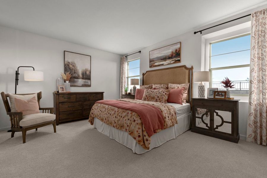 Representative furnished interior of a home built from the 1849 Modeled by KB Home in The Traditions at Teravalis, Buckeye (Image 7).