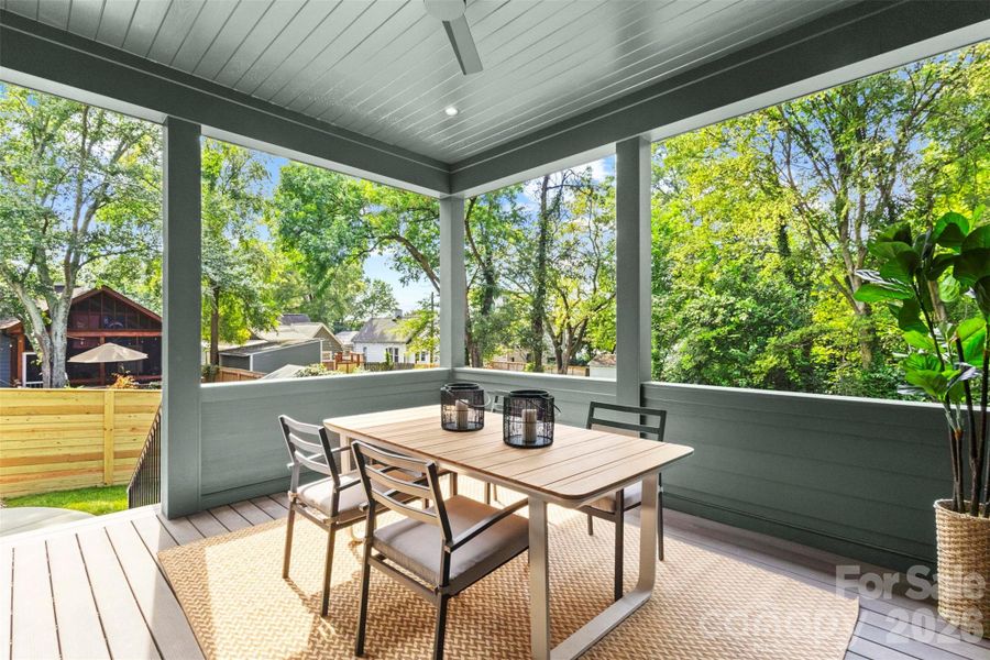 first floor screened in porch