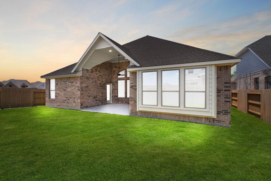 Exterior details and patio area of a home in The Meadows at Imperial Oaks 60', Conroe (Image 23). Exterior details and patio area of a home in The Meadows at Imperial Oaks 60', Conroe (Image 23).