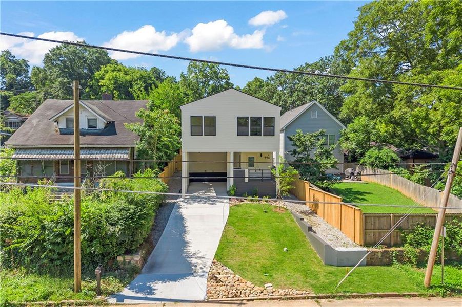 Front exterior of a new home in , Atlanta, GA, highlighting curb appeal (Image 30). Front exterior of a new home in , Atlanta, GA, highlighting curb appeal (Image 30).