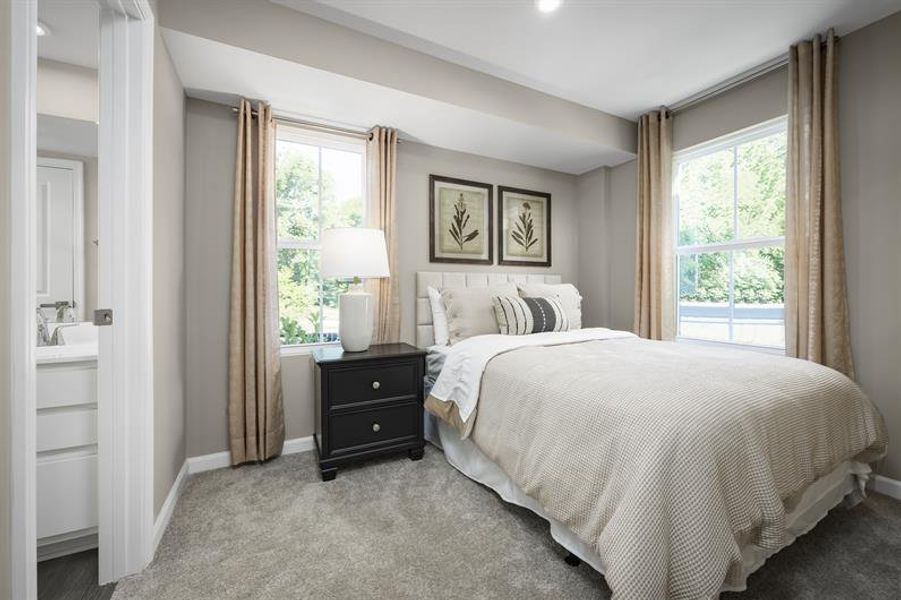 Furnished interior view inside a new home in Robin Creek, Charlotte (Image 12).