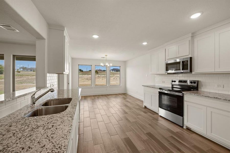 Furnished interior view inside a new home in Gatlin Ranch, Springtown (Image 3). Furnished interior view inside a new home in Gatlin Ranch, Springtown (Image 3).