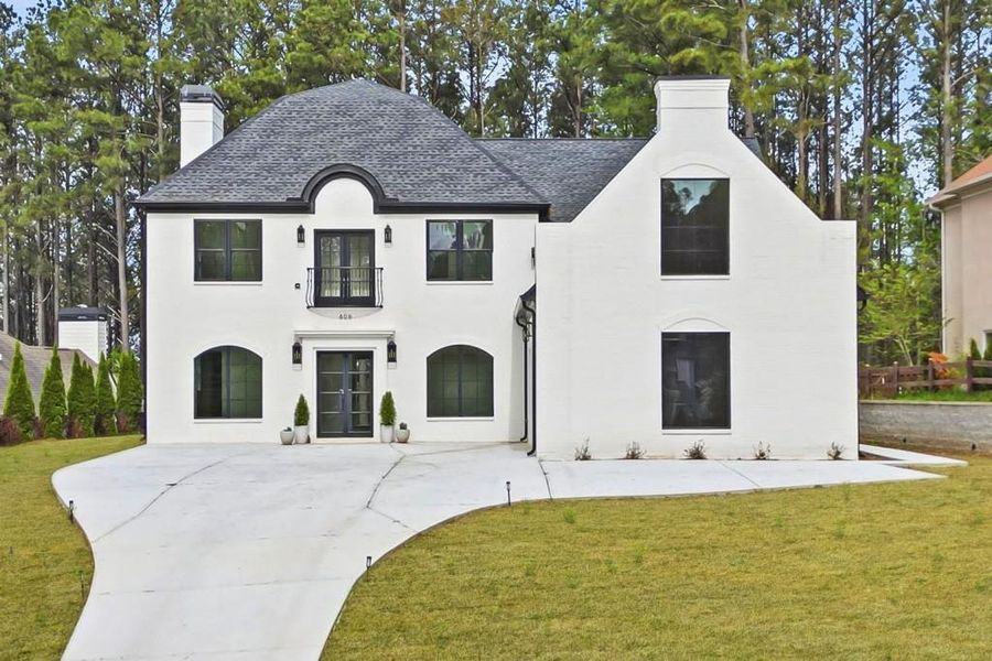 Front exterior of a new home in , Canton, GA, highlighting curb appeal (Image 34).
