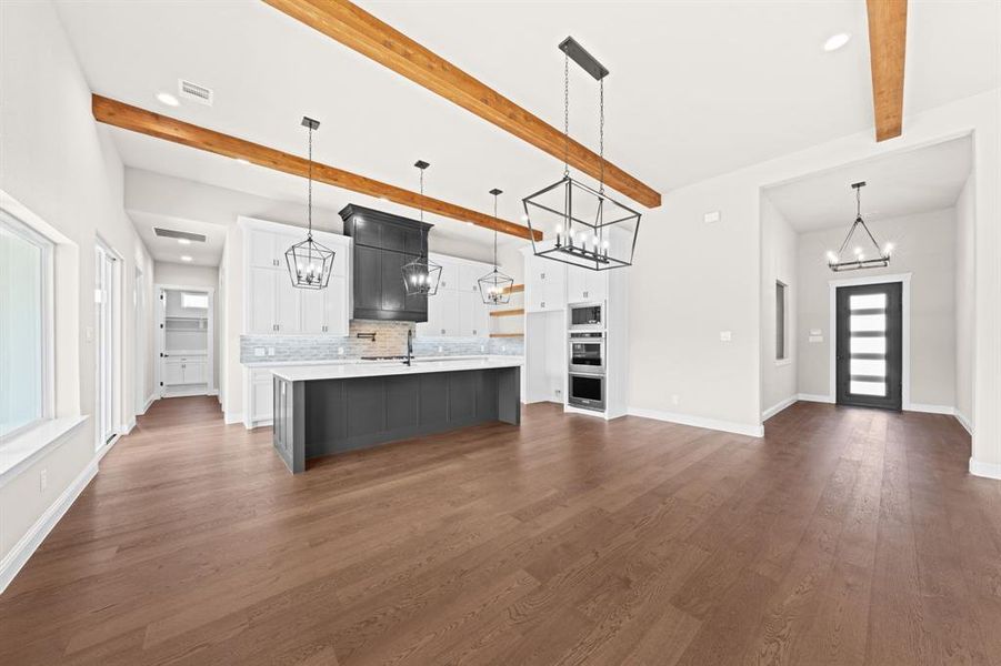 Furnished interior view inside a new home in , Waxahachie (Image 3). Furnished interior view inside a new home in , Waxahachie (Image 3).