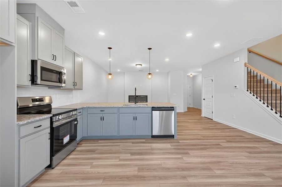 Furnished interior view inside a new home in Franklin Manor, Lawrenceville (Image 12). Furnished interior view inside a new home in Franklin Manor, Lawrenceville (Image 12).
