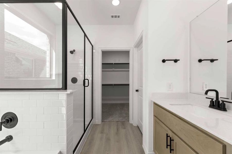 Furnished interior view inside a new home in Coyote Meadows 50s, Anna (Image 3). Furnished interior view inside a new home in Coyote Meadows 50s, Anna (Image 3).