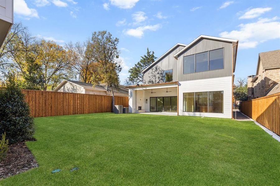 Exterior details and patio area of a home in , Dallas (Image 3). Exterior details and patio area of a home in , Dallas (Image 3).