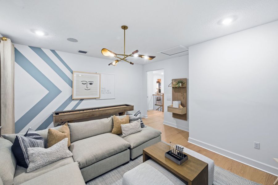 Representative furnished interior of a home built from the Scarlett by DiVosta in The Reserve at Eastpointe, Palm Beach Gardens (Image 16).