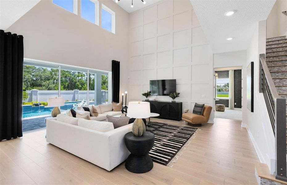 Furnished interior view inside a new home in The Estates at Nona Sound, Orlando (Image 18). Furnished interior view inside a new home in The Estates at Nona Sound, Orlando (Image 18).