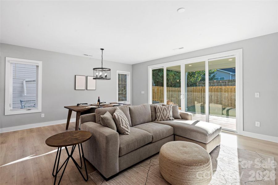 Furnished interior view inside a new home in , Charlotte (Image 21). Furnished interior view inside a new home in , Charlotte (Image 21).