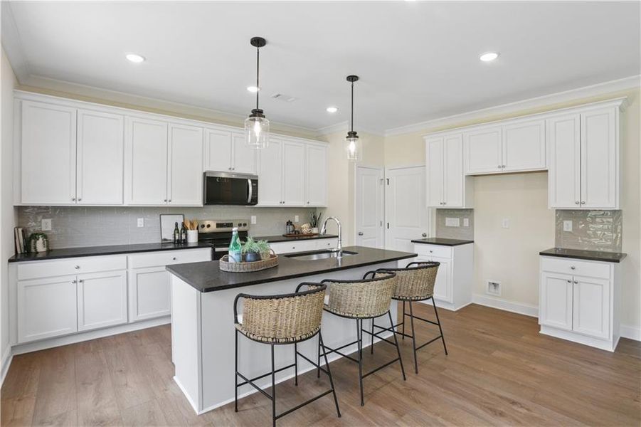 Furnished interior view inside a new home in , Flowery Branch (Image 8).