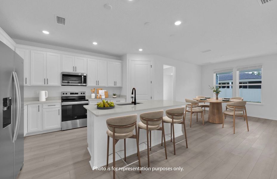 Furnished interior view inside a new home in Hyland Trail, Green Cove Springs (Image 6).